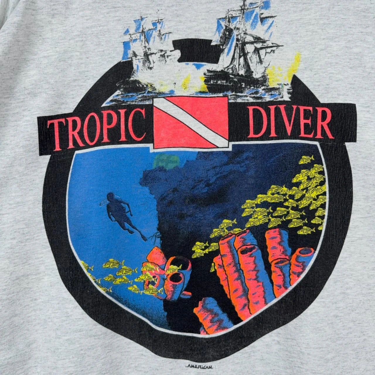 Fruit Of The Loom 90s Tropic Diver Manga Longa XXL – photo 3